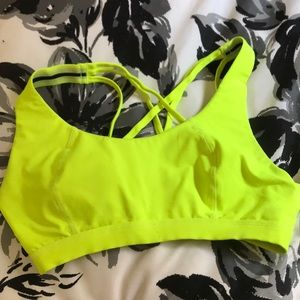 Sweaty Betty sports bra lime green